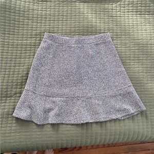 LOFT Gray Textured Skirt